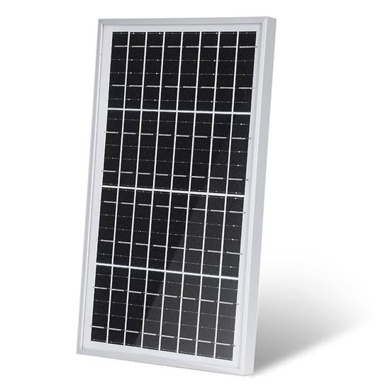 Enjoy solar Mono 10 W 12V Panneau solaire monocristallin Panneau solaire photovoltaïque idéal pour camping-car, abri de jardin, bateau