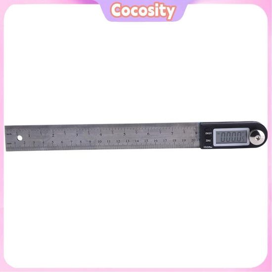 Cocosity Protractor digital en acier inoxydable 200mm LCD Goniomètre ...