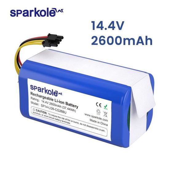 Batterie pour aspirateur Robot 14.4V/2600mAh CONG1002 pour CECOTEC CONGA 950, 990, 999, 1190, 1091, 1099, 1790, 1990,2290, 5290  44