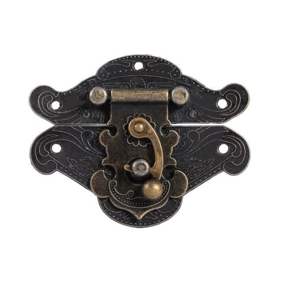 Serrure Antique Pour Boîte à Bijoux En Bois | Alliage, Dimensions 5,1x4,3 Cm | Style Rétro Avec Vis Incluses - 4