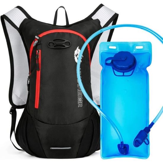 Sac à Dos Hydratation WLZP 15L Avec Vessie 2L - Léger Et Imperméable Pour Randonnée, Vélo, Course