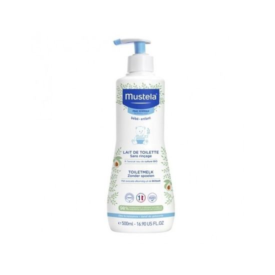 Lait de Toilette - Mustela - 500ml - Hypoallergénique - Pour Bébé - Sans Rinçage