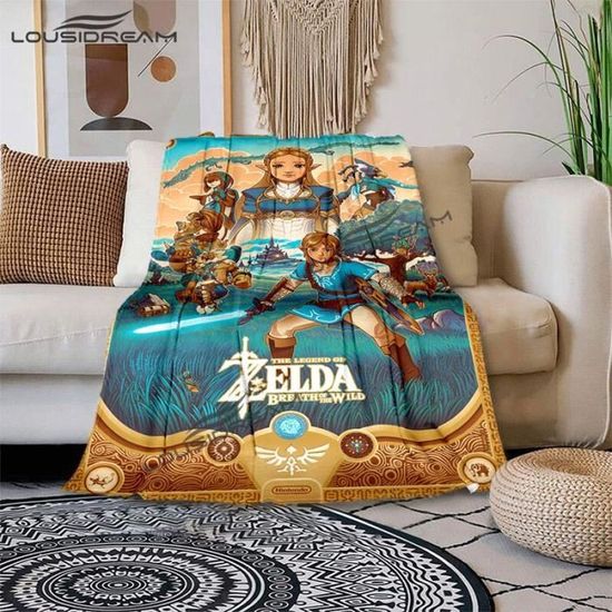 FLR14842 Zelda Anime Sheets Cartoon Blankets HD Printing Bed