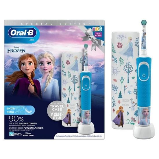 Braun Oral-B BR- Elektrische Zahnbürste Kinder Rotierende Zahnbürste Mehrfarbig - Weiß () - 419563