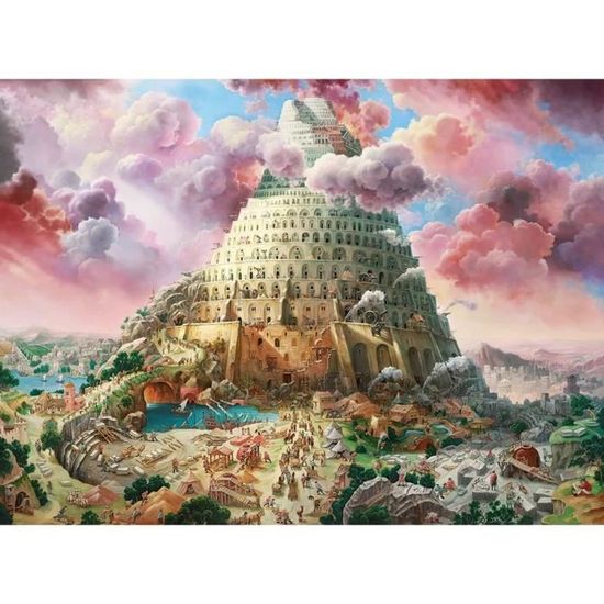 Puzzle 3000 pièces - Castorland - La tour de Babel - Architecture et monument - Adulte
