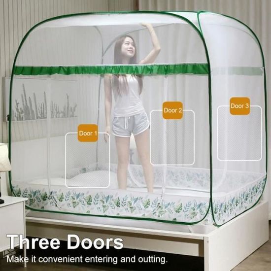 Moustiquaire Pliante Portable – 90 X 190 X 90 Cm – Pour Camping, Voyage, Hôtel – Légère Et Facile à Monter