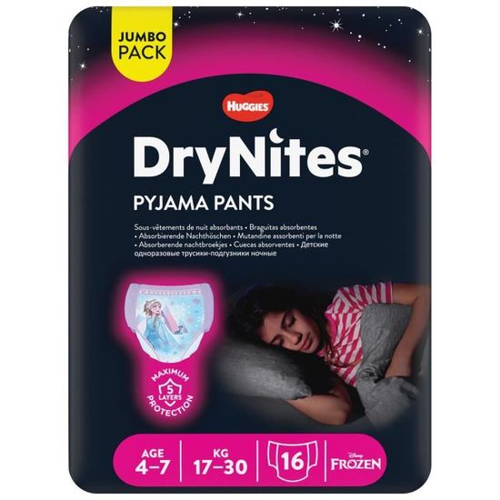 Huggies DryNites Lot De 7 Tapis De Lit Jetables Pour Enfants