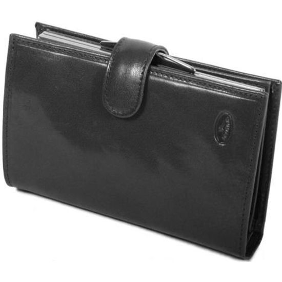 Portefeuille Cuir Vachette Porte-chéquier En Cuir De Vachette Katana - Avec Compartiments Cartes, Billets, Stylo, Format Pratique