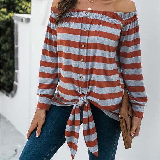 Chemise ample décontractée à manches longues