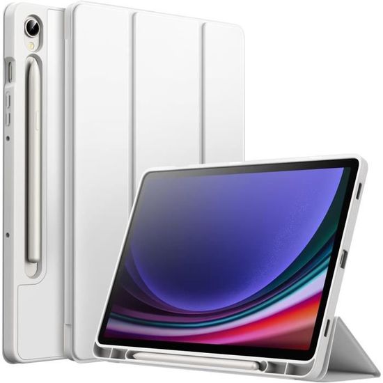 Coque TPU Transparente Pour BOOX Tablet Go 10.3 Pouces + 2 Protections écran - Anti-choc, Avec Porte-stylet Intégré