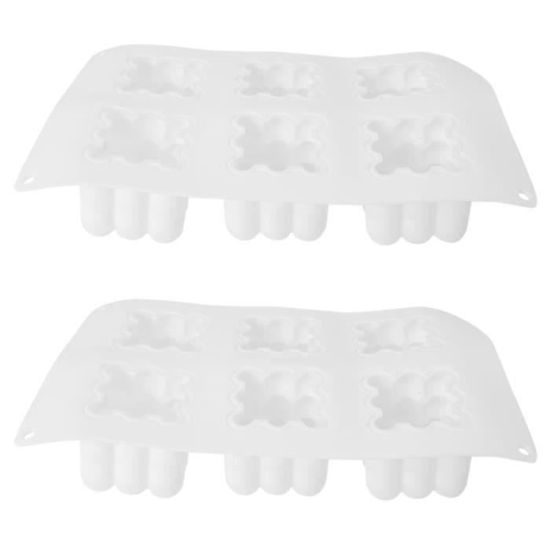 Lot De 4 Moules à Savon Silicone 6 Cavités – Formes Rond, Ovale, Rectangulaire – Idéal Savon Fait Main, Chocolat, Pâtisserie & Artisanat DIY