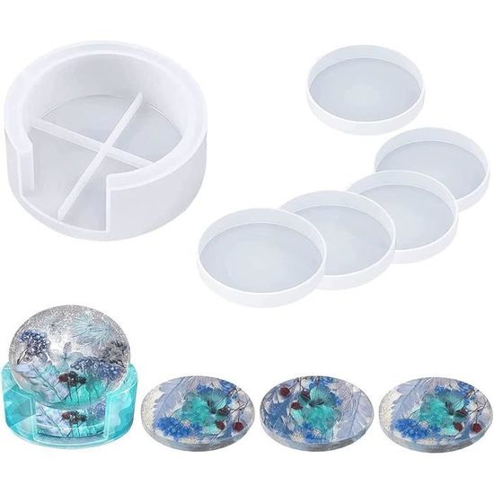 Moules Silicone Résine Noël - 3 Pièces Formes Sapin, étoile, Etc., Pour Bijoux Et Décorations DIY - 5