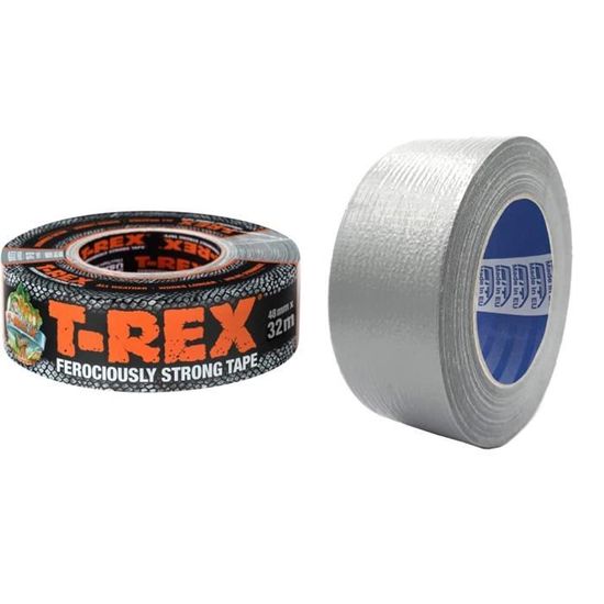 2 Rouleaux De Ruban Adhésif Toilé (Duck Tape) - 10m X 5,5cm - Imperméable & Solide - Pour Réparations