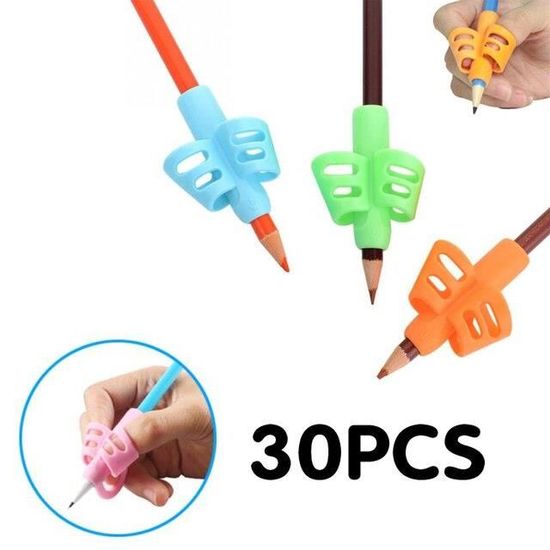 Poignées Ergonomiques Pour Stylo 10 Pièces - En Mousse, Pour Droitiers Et Gauchers, Confort D'écriture, Prévention Fatigue
