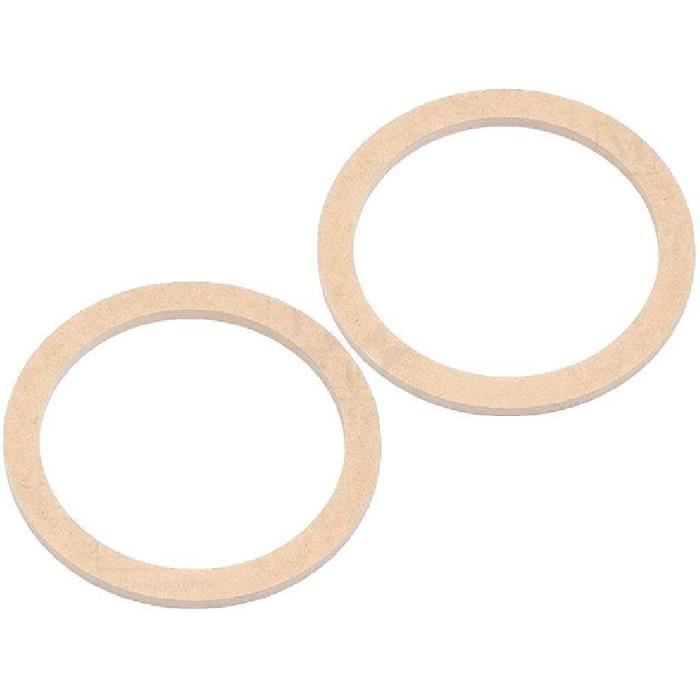 2 Entretoises Haut-Parleur Universelles Bois MDF 165mm - Epaisseur 8mm - Diametre 177mm