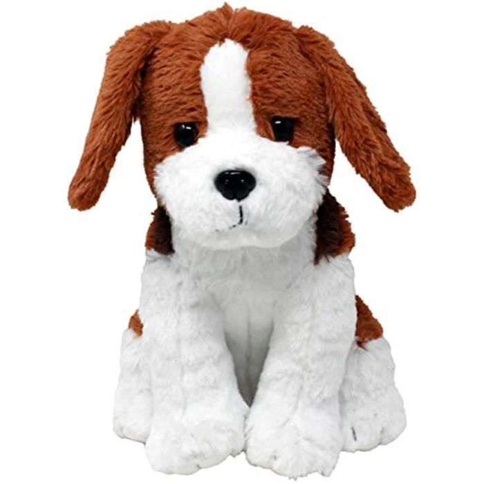 Peluche S2EE3 Animaux en peluche: Joey 1 Beagle Plush Dog basé sur RealLife Adopted Pets Brown Black and White Profitant des refuges