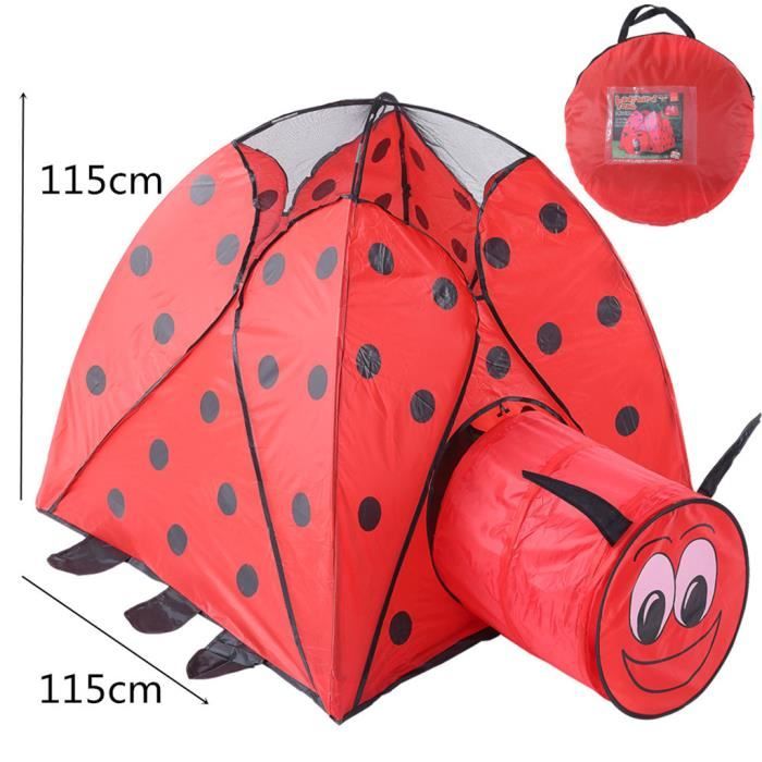 JOUET Pliant Enfants Enfants Playhouse Tente - extérieur Beetle rouge Tente tunnel CJL81220306_168