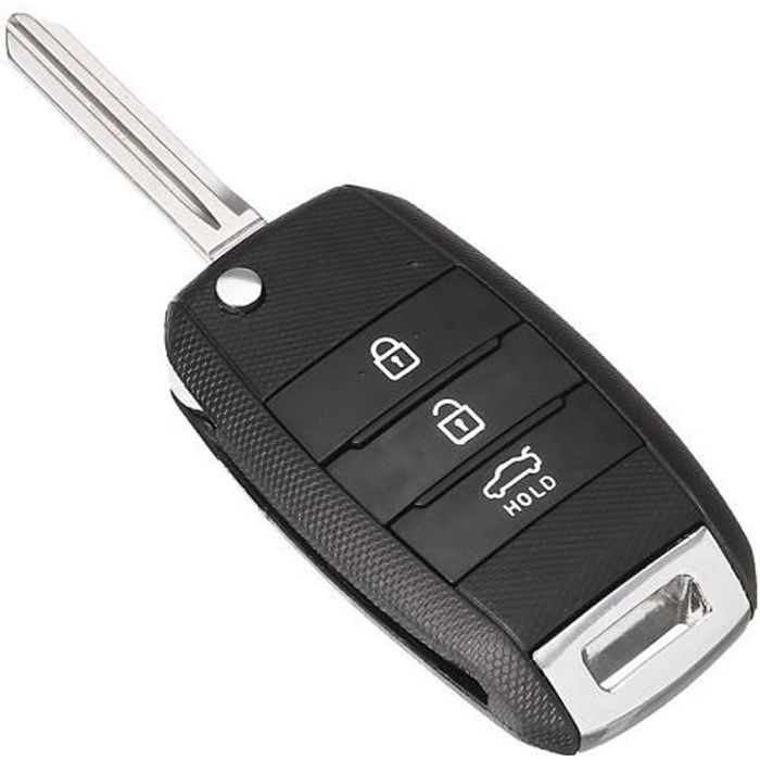 CLE PLIP KIA 3 boutons Ceed Daedong Forte Sportage K2 K3 K5 Carens Cerato COQUE Bouton HOLD @Pro-Plip