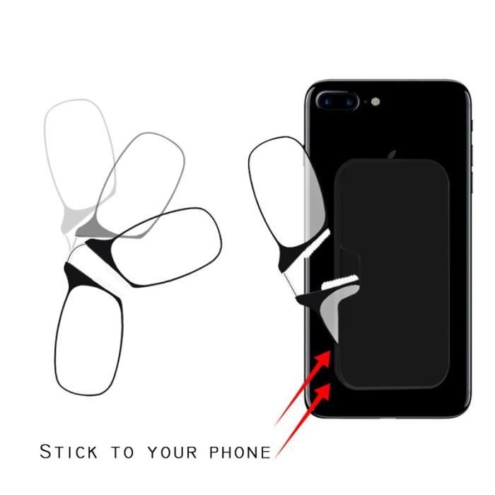 Mini lunettes de lecture à pince-nez pour hommes et femmes, monture de lunettes, pince-nez Portable +200 Violet -WGHY14402