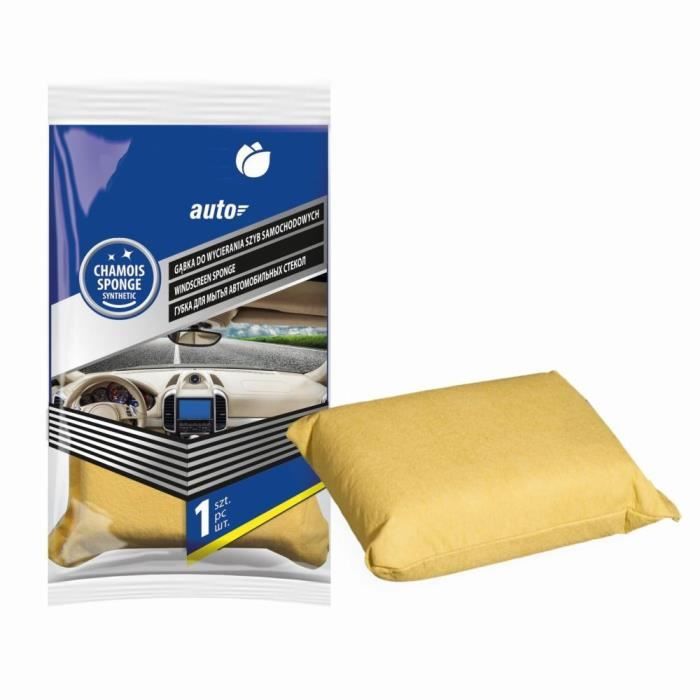 Eponge en Peau de Chamois Polissage Auto Voiture éponge Chiffon Doux