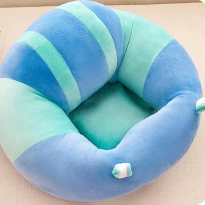 NOVA Canapé Siège Chaise Bébé Tout Doux Assis Confort Peluche Jouet Support pour Fille Garçon dans Maison 3-16 mois Bleu