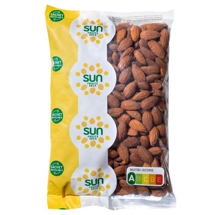 Amandes décortiquées en sachet de 500g Sun
