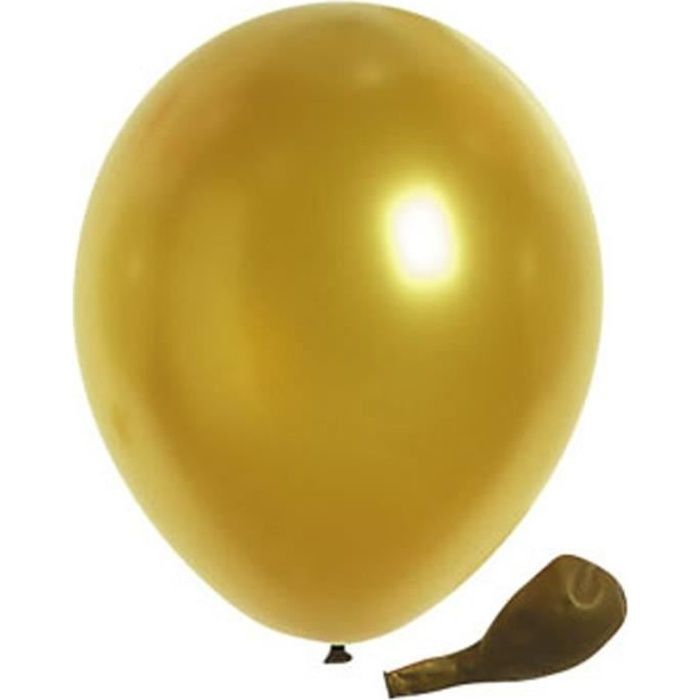 Ballons Or métalliques perlés x50, x100
