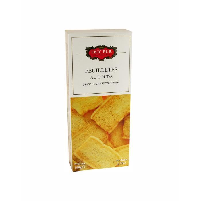 ERIC BUR Biscuits Feuilletés au Gouda - 100 g