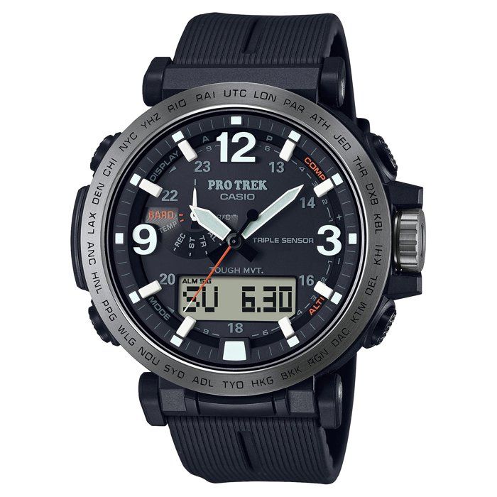 Casio - Montre Hommes - Quartz - Analogique - Digital - Bracelet Plastique Noir - PRW-6611Y-1ER