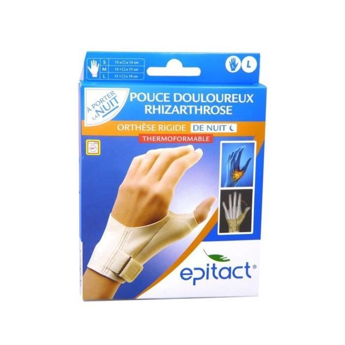Epitact Rhizarthrose de Pouce Nuit Main Droite Taille L