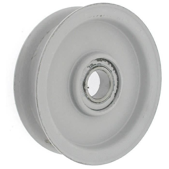 Poulie à gorge plate sur roulement pour microtracteurs TORO séries 300, 400 et 500 - H: 28,6mm, Ø: ext: 101,6mm, Ø int: 18,25mm