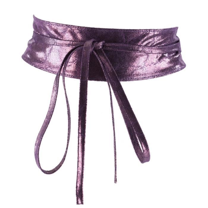 CE002821I-OE-Adena - Ceinture Cuir Femme à Nouer - histoireDaccessoires