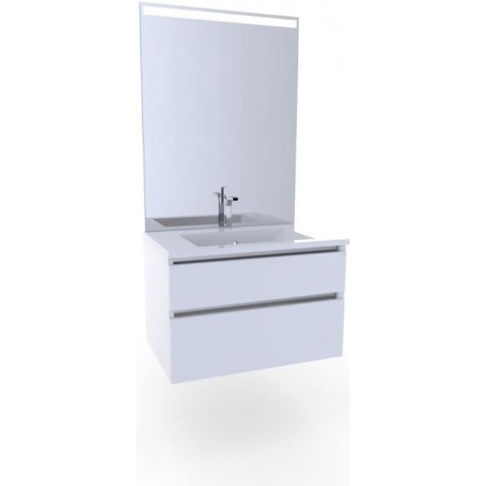 Meuble Salle de Bain avec Vasque blanche (80 cm)