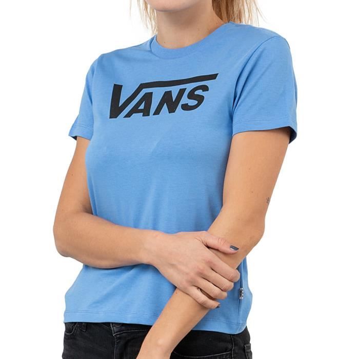 T-Shirt Bleu Femme Vans Flying