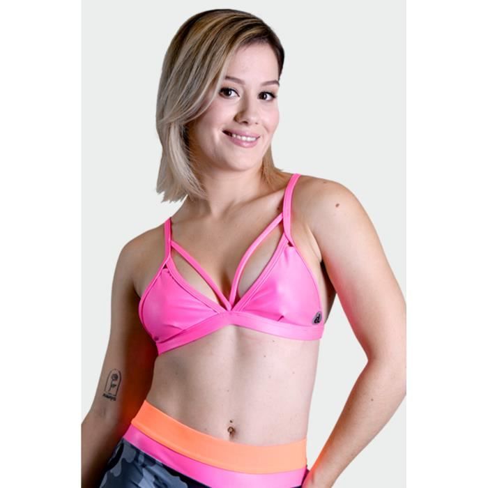 Yby Paris Brassière sport femme maintien optimal confort ultra respirant avec brotelles soutiens-gorge