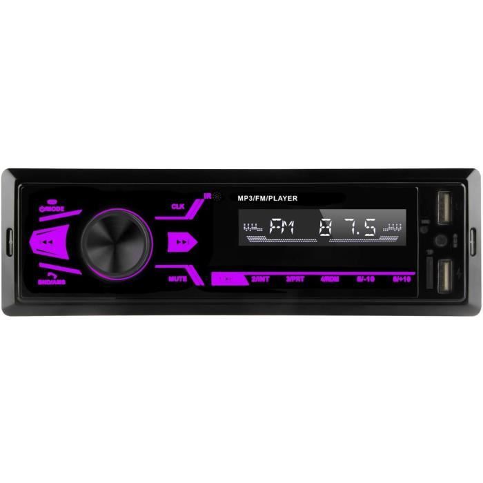 Autoradio Bluetooth à écran Tactile, Autoradio 1 Din Lecteur MP3 Supporte USB/SD/AUX,Poste Radio Voiture Main Libre Stéréo,Radio FM,