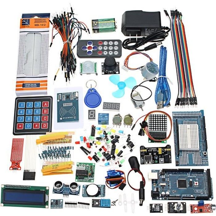 Mega 2560 Kit de démarrage le plus complet pour Arduino Mega2560 UNO Nano