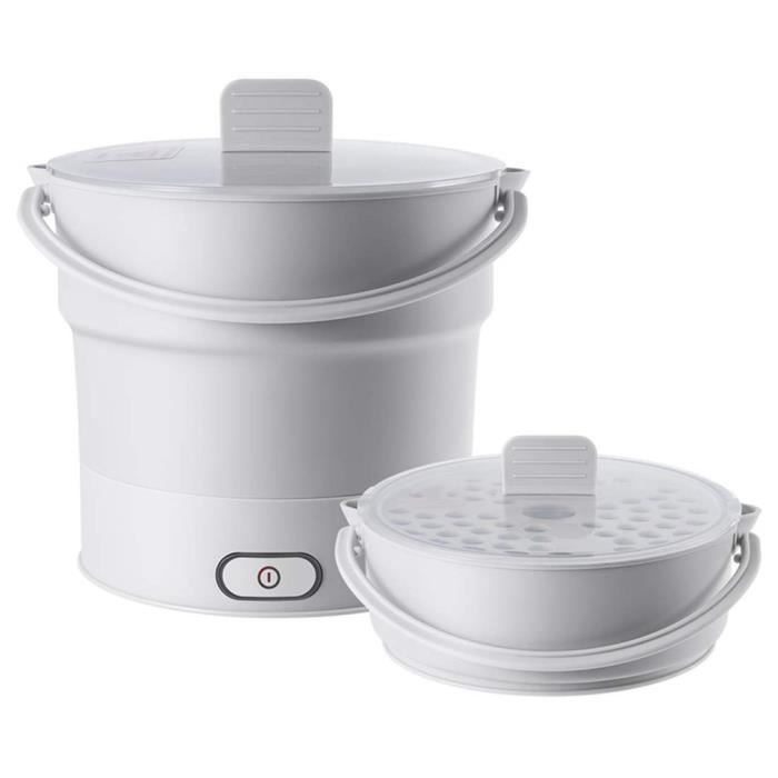 Pot de nouille de voyage de cuiseur électrique multifonctionnel pliant la marmite électrique