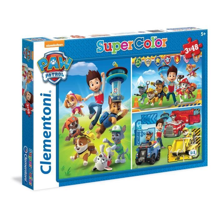 Clementoni - Paw Patrol 25209 Puzzle 3 x 48 pièces