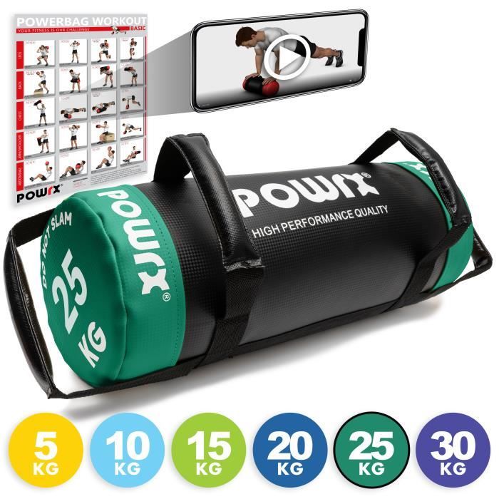 HPQ Power Bag différents poids et couleurs Poids: 25 kg