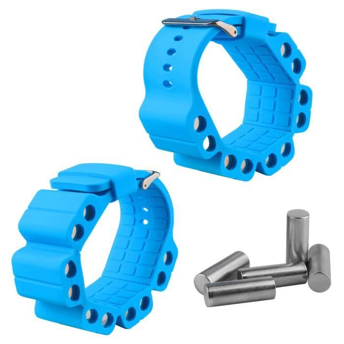 2pcs Poids Bracelets lestés pour Sangles de Réglable Fit Sangle de Poignet Pour Entraînement