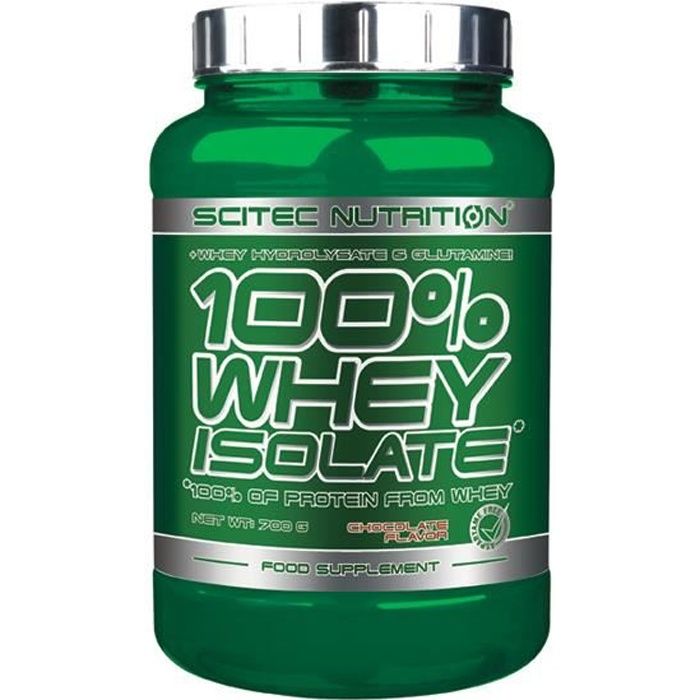 100% Whey Isolate 700 gr CHOCOLAT Scitec Proteine