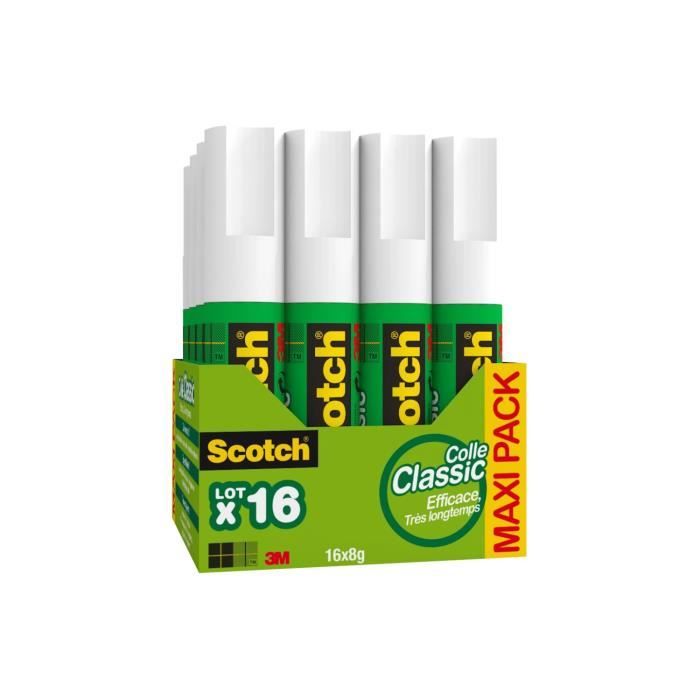 SCOTCH Lot de 16 bâtons de Colle Classic