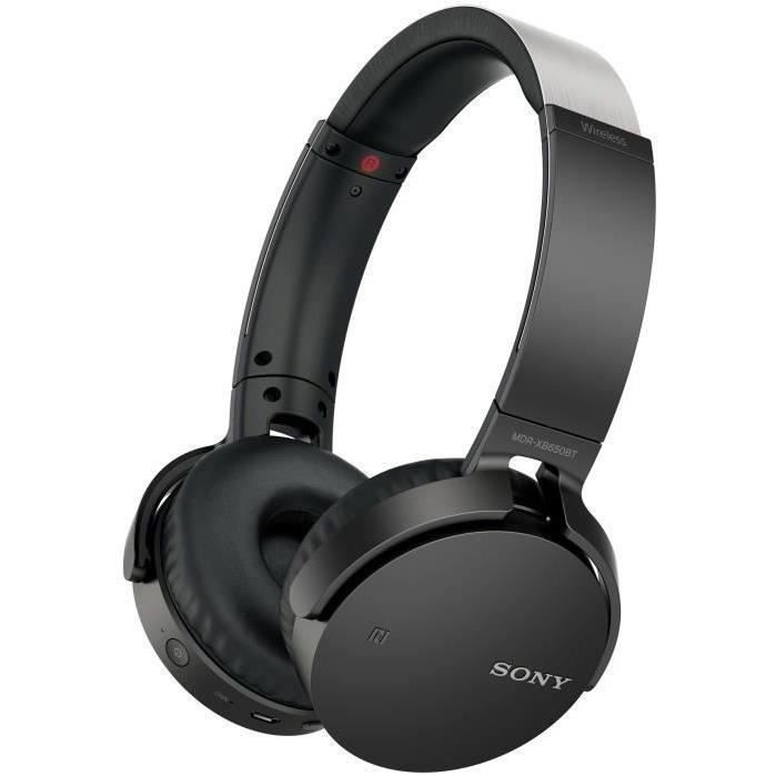 SONY MDR-XB650BT Casque Bluetooth Extra Bass Noir
