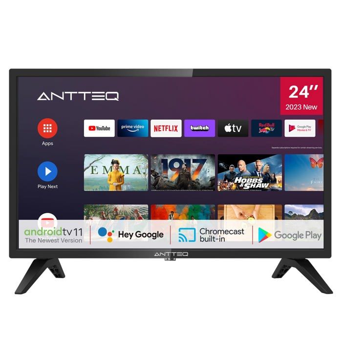 Téléviseur LCD ANTTEQ 55 pouces Smart TV 1080p Chromecast intégré