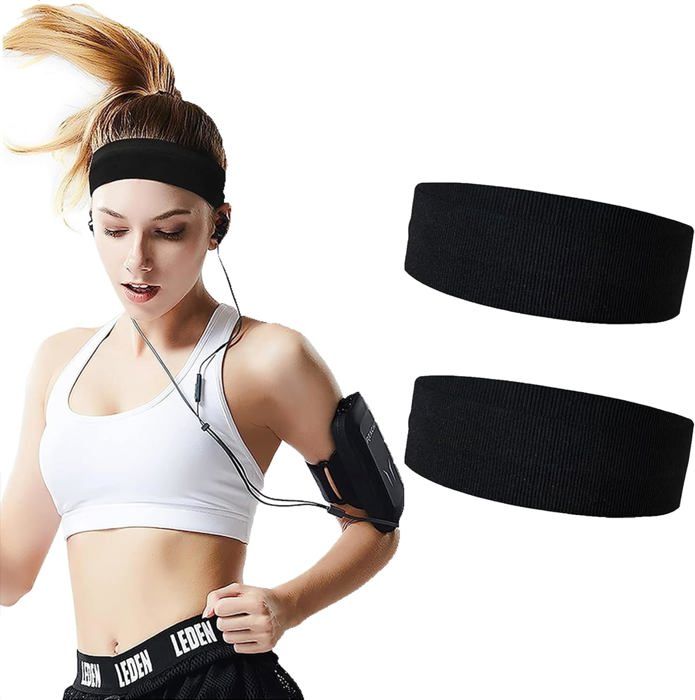 Lot De 2 Bandeaux À Cheveux En Métal Pour Homme - Peigne De Sport Épais