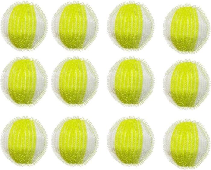 12 Balles Anti-poils Pour Machine à Laver - Enlève Poils D'animaux Et Peluches - Réutilisable - Nylon 3,5 Cm