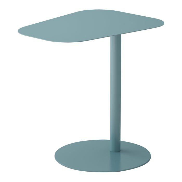 Table dappoint métal 50 x 50 x 38 cm bleu mat 03_0008622