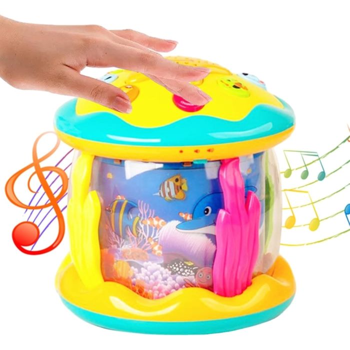 Jouets pour bébé de 12 à 18 mois jouets lumineux rotatifs océaniques jouets dapprentissage musical pour bébé jouets de