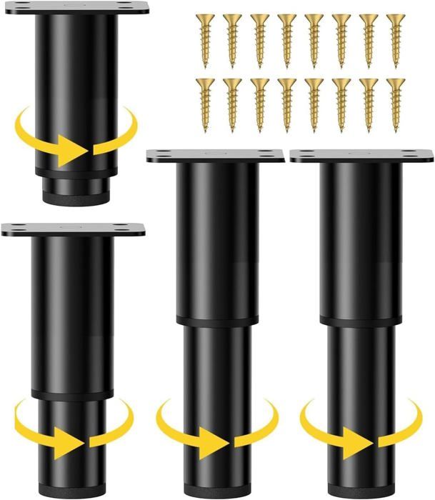 Aweisile Pied Reglable Pour Meuble 4 Pièces Pied Reglable